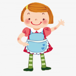 Apron Girl, Apron, Girl, Cartoon PNG and Vector for Free Download