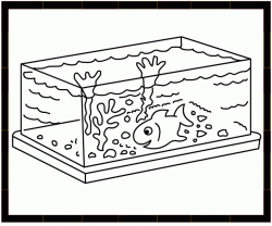28+ Collection of Empty Aquarium Clipart Black And White | High ...