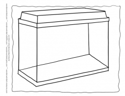 Outline Aquarium Coloring Pages Template 1 Here a setup of an ...