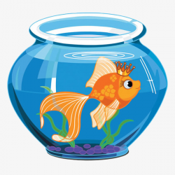 Keep In The Aquarium Goldfish Princess, Blue, Goldfish, Fishbowl PNG ...