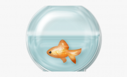 Fish Bowl Clipart Black And White - Gold Fish In A Bowl ...