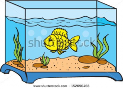 Wondrous Aquarium Clipart Of Goldfish In K6645642 Search Clip Art ...