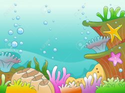 28+ Collection of Aquarium Scene Drawing | High quality, free ...