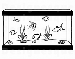 Aquarium SVG, Fish Tank Svg, Aquarium Clipart, Aquarium Files for Cricut,  Aquarium Cut Files For Silhouette, Aquarium Dxf, Png, Eps, Vector