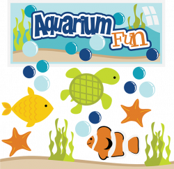 Aquarium Fun SVG aquarium clipart fish svg files turtle svg files ...