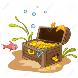 28+ Collection of Underwater Treasure Chest Clipart | High quality ...