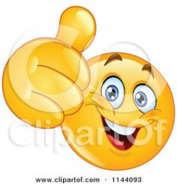Clipart Happy Chat Balloon Emoticon Face Royalty Free Vector ...
