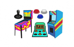 ARCADE CLIPART - Arcade game icons - Pinball | Kids Clipart ...