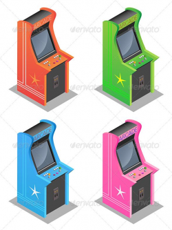 Classic Arcade Machine | Arcade, Group and Adobe illustrator