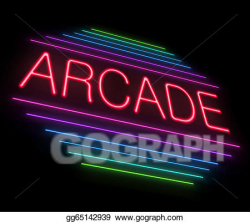 Stock Illustration - Neon arcade sign. Clipart Illustrations ...