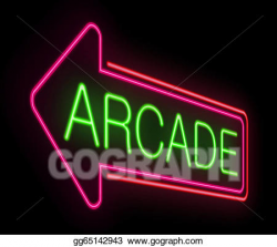 Stock Illustration - Neon arcade sign. Clipart Illustrations ...