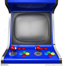 Arcade Machine Closeup Illustration 37736936 - Megapixl