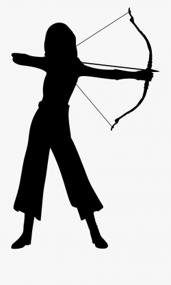 Clipart - Female Archer Silhouette, Cliparts & Cartoons ...