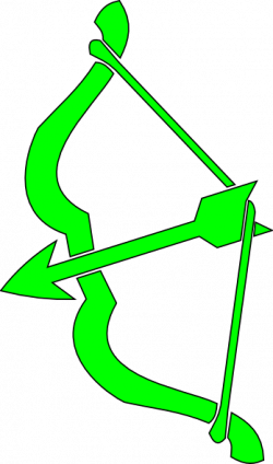 Green Bow N Arrow Clip Art at Clker.com - vector clip art online ...