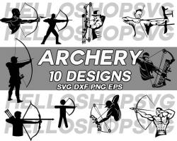 archer svg, archery svg, hunter svg, clipart, decal, stencil, vinyl ...