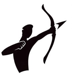 archer bow arrow logo icon symbol | Fencing, Cricket, Archery, and ...
