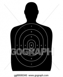 Stock Illustration - Shooting range - human target. Clipart ...