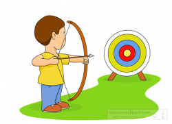 Archery Clipart Clipart- archery-with-bullseye-target - Classroom ...