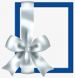Blue Bow Border, Bow, Frame, Blue PNG Image and Clipart for Free ...
