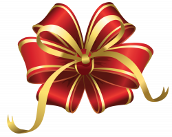 Transparent Christmas Red Decorative Bow PNG Clipart | Gallery ...