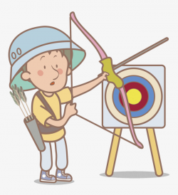 Archery Boy, Cartoon, Hand, Target PNG Image and Clipart for Free ...
