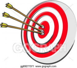 Vector Stock - Bullseye and arrows. Stock Clip Art gg69277371 - GoGraph