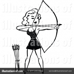 Archery Clipart #1112596 - Illustration by Prawny Vintage