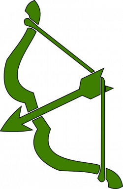 Green Bow N Arrow Clip Art at Clker.com - vector clip art online ...