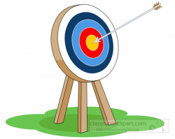 Target Archery With Arrow In The Middle » Clipart Portal