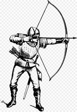 Middle Ages Archery Bow and arrow Drawing Clip art - archery png ...