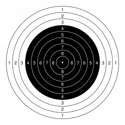 Public Domain Clip Art Image | Target for air rifle at 10 meter ...