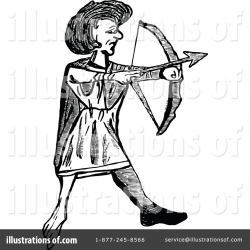Archery Clipart #1203106 - Illustration by Prawny Vintage