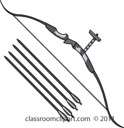 Archery Clipart Clipart- bow_arrow_411B - Classroom Clipart