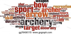 EPS Vector - Archery word cloud. Stock Clipart Illustration ...
