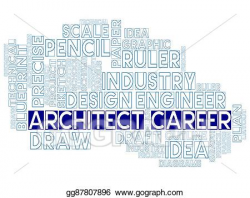 Stock Illustrations - Architect career means architecture job or ...