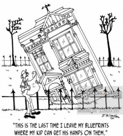 Building Plans Cartoons and Comics - funny pictures from CartoonStock