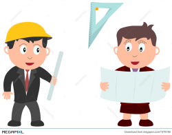 Kids And Jobs - Construction Illustration 7378790 - Megapixl