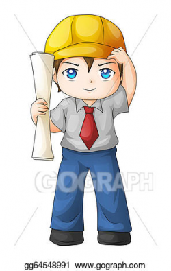 Stock Illustration - Architect. Clipart Drawing gg64548991 - GoGraph