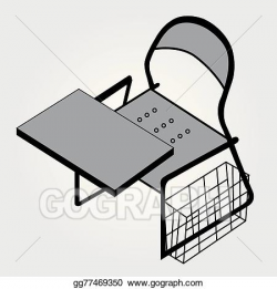 Vector Illustration - 3d view of a drafting table. EPS Clipart ...