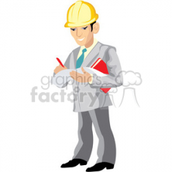 Royalty-Free architect reading blueprints construction worker 393642 ...