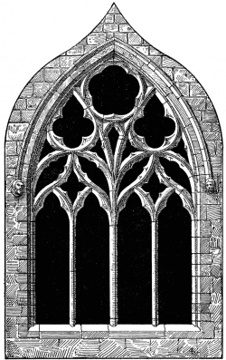 Gothic Architecture St Margaret S Chapel Tracery Clipart Etc ...