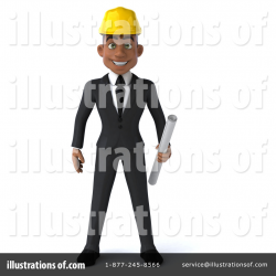 Black Male Architect Clipart #1316921 - Illustration by Julos