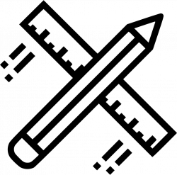 Pencil Ruler Design Drawing Flying Architecture Stationary Svg Png ...