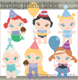 Baby Princess Birthday Clipart -Personal and Limited Commercial ...