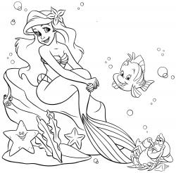 Ariel The Little Mermaid Drawing at GetDrawings.com | Free for ...