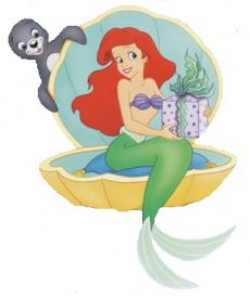 clipart of mermaids | Little Mermaid Princess Ariel > Disney Clipart ...