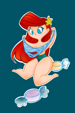 Disney Candy- Saltwater Taffy Ariel by spicysteweddemon on DeviantArt
