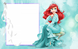 Princess Ariel PNG Transparent Frame | Gallery Yopriceville - High ...