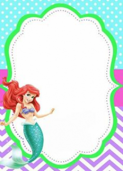 Invite | Little Mermaid Birthday Printables | Pinterest | Ariel ...