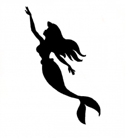 Ariel Princess Silhouette at GetDrawings.com | Free for personal use ...